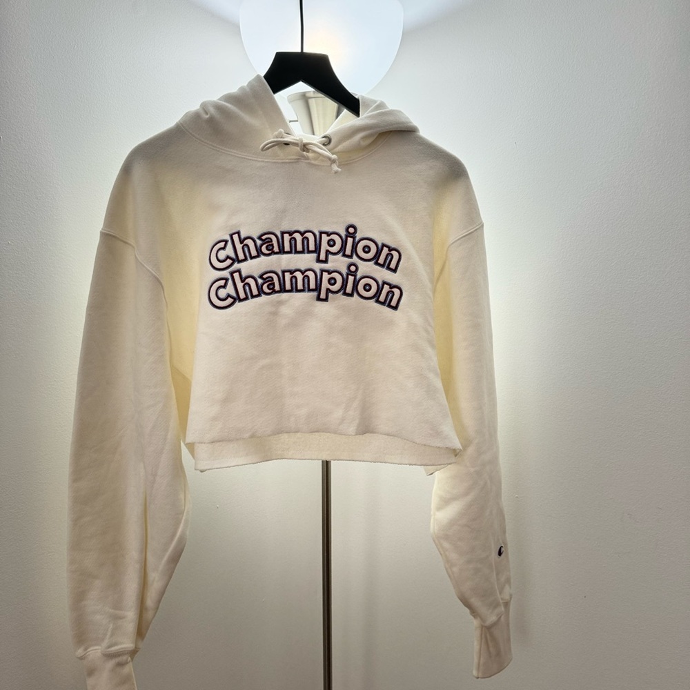 Champion Women's Cream Hoodie